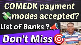 Comedk fee payment|Comedk fees 2024|Comedk counselling 2024|Comedk choice filling 2024|choice entry