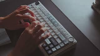 Soothing Keyboard ASMR  | EPOMAKER x AULA F75 | Chill Typing & High-Quality Audio Experience