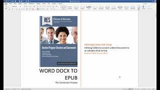 Converting Word to a Calibre ePub