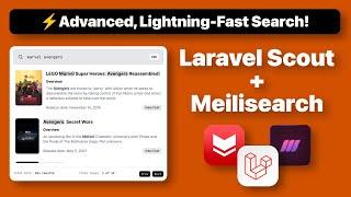 Lightning-Fast Laravel Search with Meilisearch: Build a Google-like Search Engine!