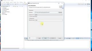 Import project from git to eclipse