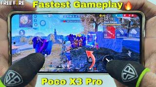 Poco x3 pro free fire gameplay test 2 finger handcam m1887 onetap headshot 120Hz display smoothaf