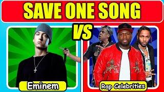 Eminem Vs RAP Celebrities. Save One Song. Music Quiz