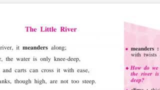 The Little River .(std -8 Poem)