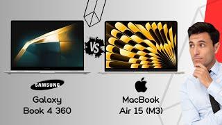 Samsung Galaxy Book 4 360 vs Apple MacBook Air 15 M3 - spec review & comparison