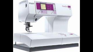 Pfaff classic style quilt sewing machine tutorial 02, cleaning and threading up the machine