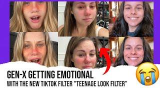 Emotional Reactions to the 2023 Viral Trend TikTok Teenage Look Filter Effect | Compilation Mashup 4