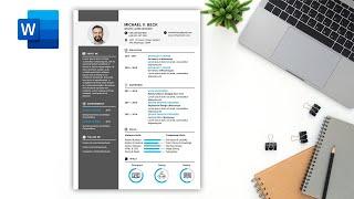 Create Modern CV/Resume Design with Microsoft Word