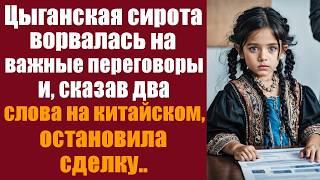 Цыганская сирота ворвалась на важные переговоры и сказав два слова на китайском остановила сделку..