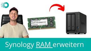 Synology NAS Arbeitsspeicher erweitern Wie verbaue ich einen weiteren RAM-Riegel in meine DiskSation