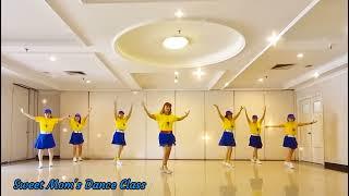 Hold Me Now Line Dance||Demo by Tayuka Karamoy & Sweet Mom's Dance Class