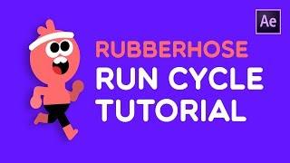 Rubberhose Run Cycle Tutorial | How To Animate (After Effects)