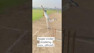 Which ball bowled by bowler #cricket #shorts #ankitnagar #batting #nagarcricketacademy