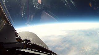 Flight into "space" on a US Air Force Lockheed U-2 Dragon Lady reconnaissance aircraft.