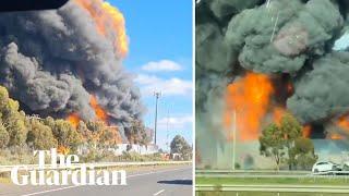 Factory burns in Melbourne's west after chemical explosion