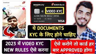 Amazon Icici Credit card Video Kyc 2023 !! Amazon pay Icici Credit Card Apply !! Amazon credit card