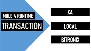 Mule 4 | XA | Local Transactions | Bitronix Transaction Manager