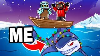 We Unlocked CHRISTMAS SHARKS In ROBLOX Sharkbite!