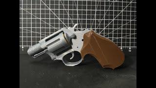 3D printed Colt Detective .38 Special prop replica