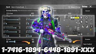 New Update 3.4Best Sensitivity code + Control Settings Pubg Mobile /Bgmi Sensitivity 2024