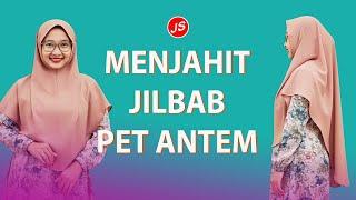 Menjahit Kerudung Bergo Jilbab Pet Antem Dewasa