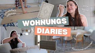 ESSZIMMER Makeover, TEPPICHE kaufen, 2024 REFLEKTIEREN | Vlog Wohnungs Diary #3