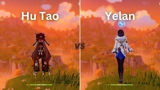 Who is BEST C0 DPS ? Yelan vs Hu Tao !! [ Genshin Impact ]