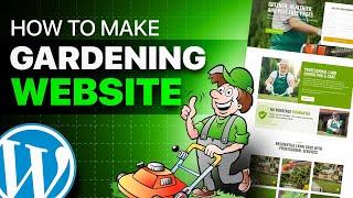 How to make gardener lawncare website in elementor | wordpress tutorial