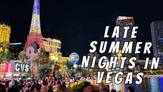 Summer Nights Walking The Las Vegas Strip During June 2024 Heat Wave