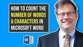 Word count and character count in Microsoft Word