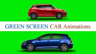 Car Green Screen Animations | chroma key