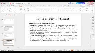 Importance of Research