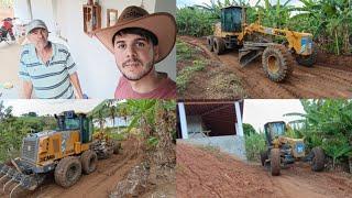 CHAMEI A MOTONIVELADORA PARA FAZER A ESTRADA DA MINHA CASA DO SÍTIO!!!