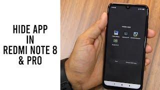 How to hide app in Redmi note 8 & Redmi note 8 Pro