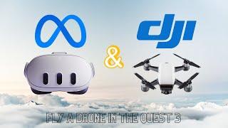 Flying the DJI Spark with Meta Quest 3: A VR Drone Control Experience
