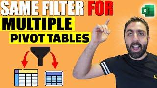 Use the SAME FILTER for Multiple Pivot Tables - Hidden Excel Filter Trick