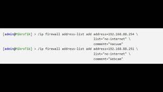 Mikrotik Block Internet Access by IP MAC