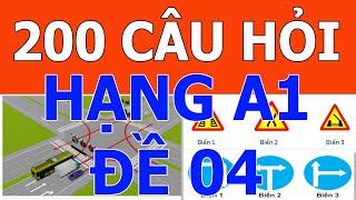  Mẹo 200 câu hỏi lý thuyết thi bằng lái xe máy A1 mới nhất 2024 ️ Giải đề 04