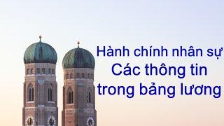 Hành chính nhân sự_Bài 1_Các thông tin trong bảng lương