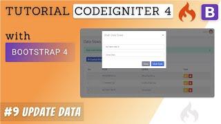 9  CRUD | Update menggunakan Modal Box  - Tutorial CodeIgniter 4 & Bootstrap