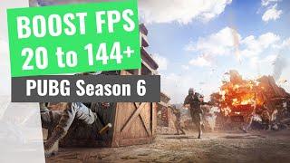 PUBG Season 6 - How to BOOST FPS and Increase Performance / STOP Stuttering on any PC