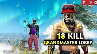 18 Kill Against Grandmaster Pro Squad  | Free Fire Max