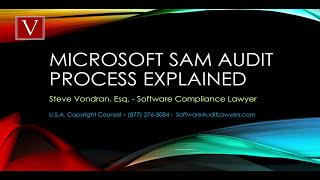 What happens when you get a Microsoft SAM audit letter?