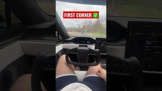 ️*TRUSTS TESLA AUTOPILOT* ️ IMMEDIATE REGRET  ALMOST CRASHES ️ WOULD YOU TRUST THIS⁉️ #Shorts