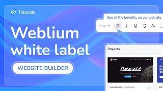 White Label Website Builder Weblium