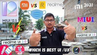 MIUI 12.5 vs realme UI 2.0 and 3.0| android 10/11 Based Mega Comparison @techysampath   #MIUI12.5