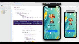 SwiftUI fullscreen image background using GeometryReader and ZStack