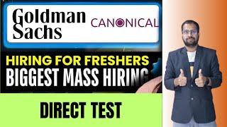 Goldman Sachs Hiring Announced For Freshers  Direct Test & Work From Home Job  Freshers Must Apply