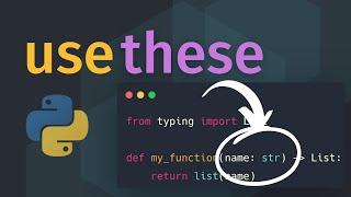 Modern Python uses Type HINTS, Here's How