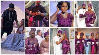 KUNLE Remi,Stan Nze,Blessing Obasi,Johnny drill, Bisola, nollywood  stars at Winnie 's wedding.